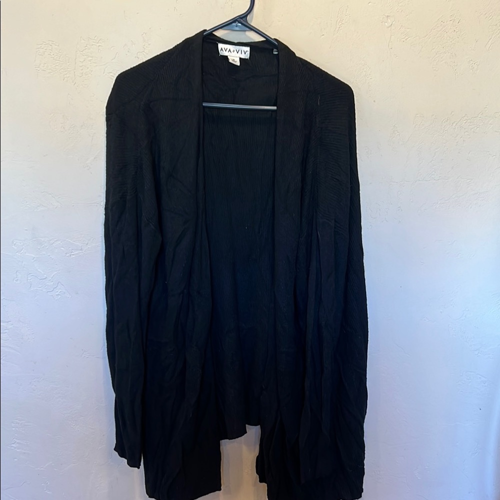 Black cardigan